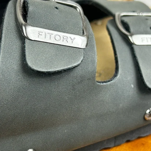 FITORY Womens Flat Sandals with Cork Footbed - Picture 9 of 9